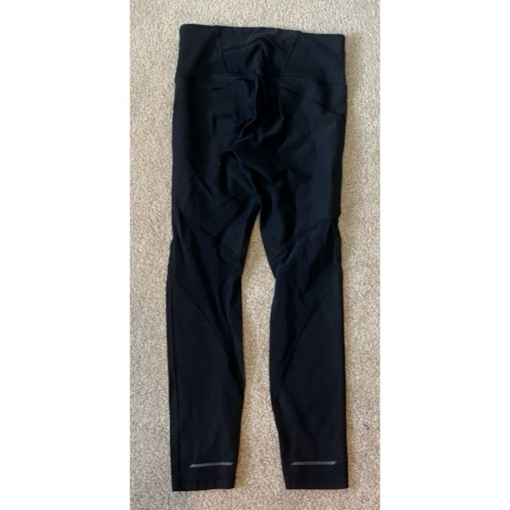 Athleta XS PETITE High Rise Mesh 7/8 Tight Leggings Reflective Black